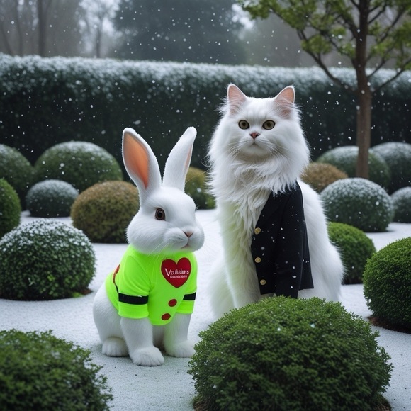 HANDCRAFTED digital art by me of fur babies as a high quality color print NWT - Picture 1 of 16